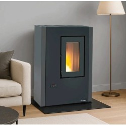 Luisella 5.0 Maxi Extraflame 7kW Schmaler belüfteter Pelletofen Graphitgrau