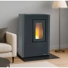 Luisella 5.0 Maxi Extraflame 7kW Schmaler belüfteter Pelletofen Graphitgrau