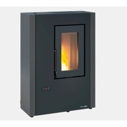 Luisella 5.0 Maxi Extraflame 7kW Schmaler belüfteter Pelletofen Graphitgrau