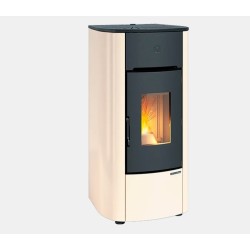 Poêle à granulés canalisé Mariella Plus 7.5 kW Extraflame Ivoire