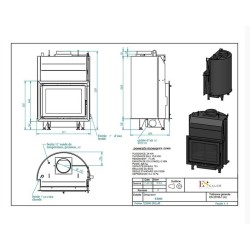 Insert Fireplace Boiler Boiler Escalor ES950 24kW