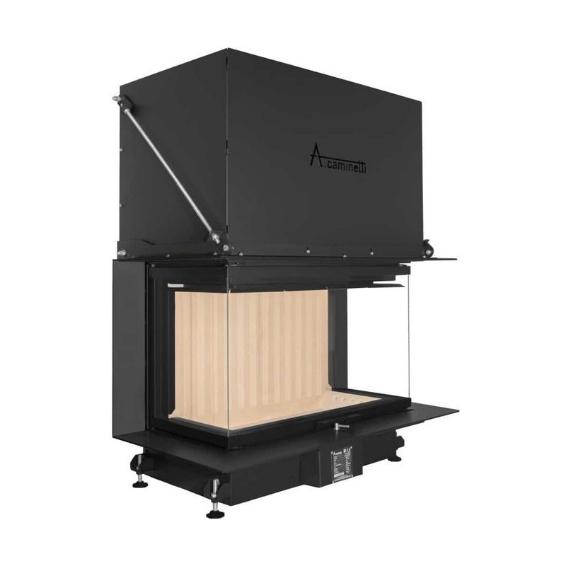 Foyer à bois Crystal 90 Max A.Caminetti 3 Faces vitrées