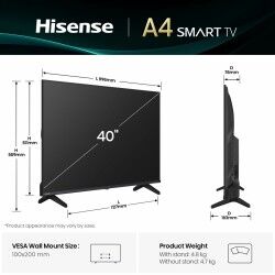 Smart TV Hisense 40A4Q        40 Full HD DLED 40"