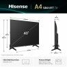 Smart TV Hisense 40A4Q        40 Full HD DLED 40"