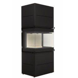 Stufa a legna smaltata scandinava 65 A.Caminetti 3 lati