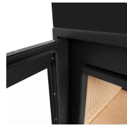 Stufa a legna smaltata scandinava 65 A.Caminetti 3 lati