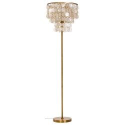 Lampada da Terra Home ESPRIT Beige Dorato 220 V 40 x 40 x 153 cm