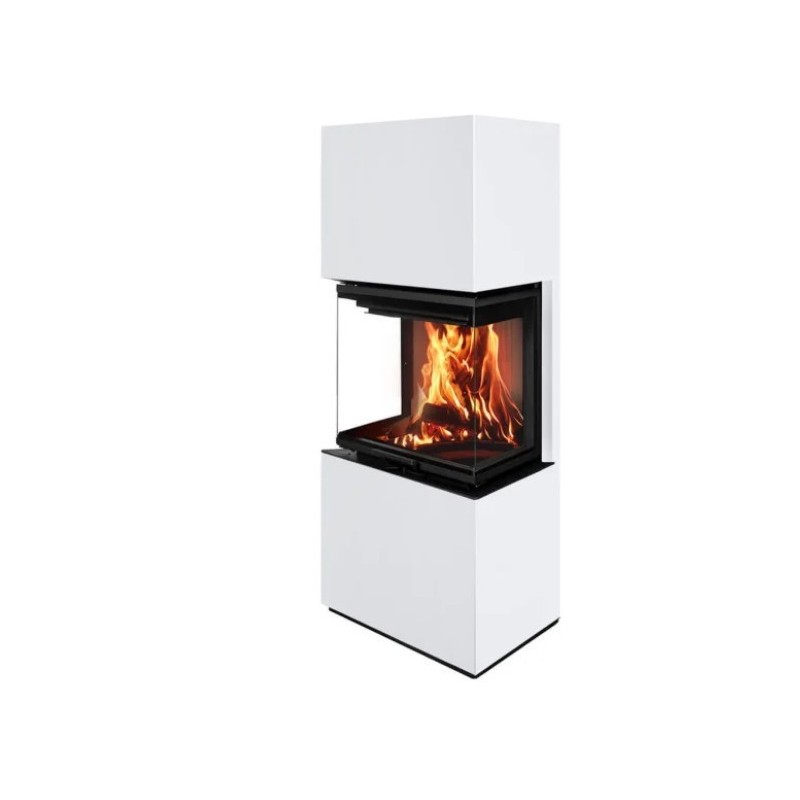 Fogão a lenha escandinavo 65 SWH A.Caminetti 3 lados de vidro rebatíveis Fogão a lenha escandinavo 65 SWH A.Caminetti 3 lados de vidro rebatíveis