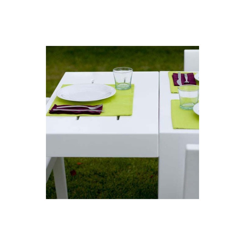 Jut Mesa 280 Table rectangular Vondom white Jut Mesa 280 Table rectangular Vondom white
