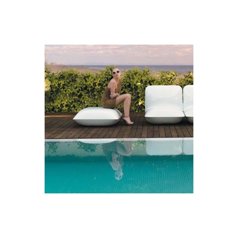 Bianco di cuscino Puff ottomano Vondom