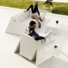 Rest armchair Vondom white Matt