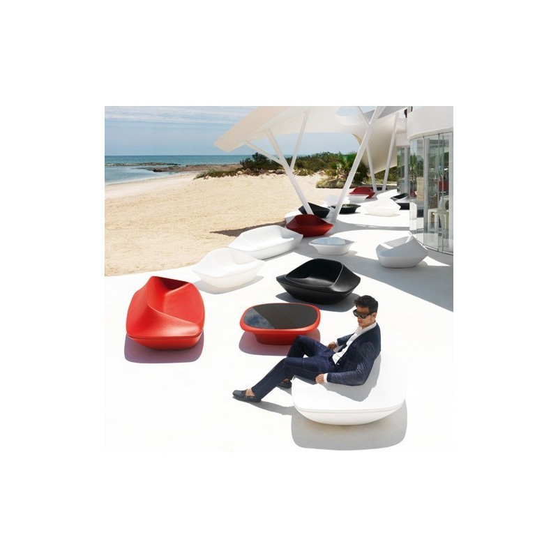 Mesa de centro de empuxo UFO Vermelho Mesa de centro de empuxo UFO Vermelho