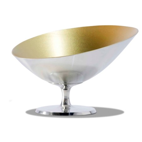 Cauldron in Champagne Symbol polished pewter and Interior gold OA1710