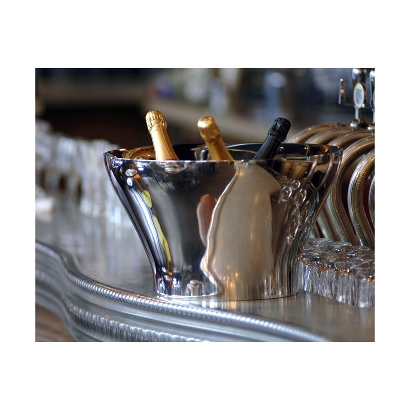 Cubo de champán peltre pulido SO Vassco OA1710 Cubo de champán peltre pulido SO Vassco OA1710
