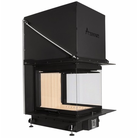 Insertar Chimenea de Madera Cristal 3D Levantable 50x60 A.Caminetti