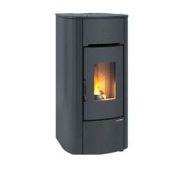 Estufa de pellets con conductos impermeable Angelica Plus 8kW La Nordica Extraflame negro