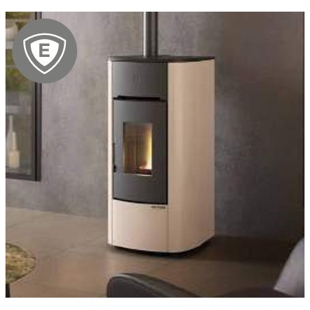 Fogão a Pellets à Prova d'Água Angelica Plus 8kW La Nordica Extraflame Marfim