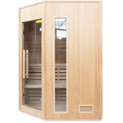 Zen Angular Steam Sauna 3-4 posti LED Pacchetto completo France Sauna