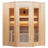 Sauna de vapor Zen 6 plazas LED Pack completo 6kW France Sauna