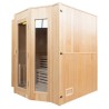 Zen Sauna a Vapor 6 Lugares LED Pacote Completo 6kW France Sauna