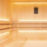 Sense 3 lugares LED Sauna Tradicional Pacote Completo 3,5 kW France Sauna