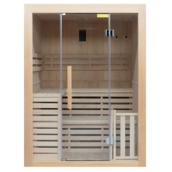 Sense 3 lugares LED Sauna Tradicional Pacote Completo 3,5 kW France Sauna