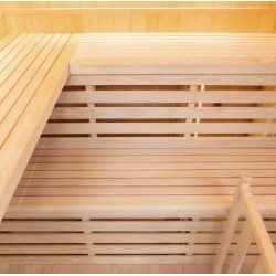 Pack Completo de Sauna a Vapor LED Sense de 4 lugares com Fogão Harvia 4,5 kW