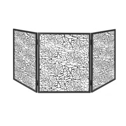 Firewall-Schutz Dixneuf Design Floria Black Steel