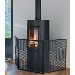 Firewall protection Dixneuf Design Urbian black steel