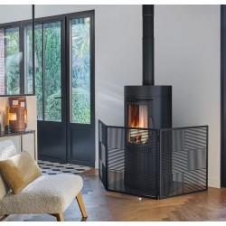 Firewall protection Dixneuf Design Urbian black steel