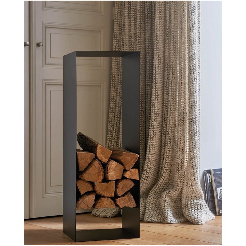 Newton Log Rack Frosted Schwarz Dixneuf Design