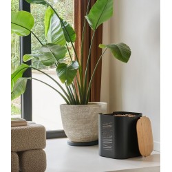 Almacenamiento de pellets de madera Stepia Negro Natural Frosted Dixneuf Design