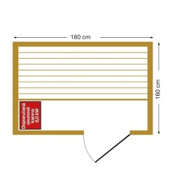 Corner Panoramic 4-person UniSpas steam sauna