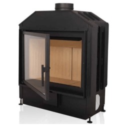 Flat 60 A.Caminetti Open Side Wood Fireplace