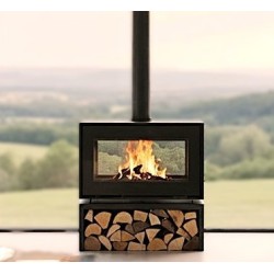Estufa de leña de doble cara A.Caminetti Túnel 90