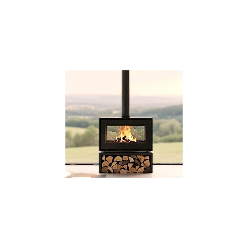 Estufa de leña de doble cara A.Caminetti Túnel 90