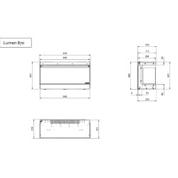 Cheminée électrique Lumen 870 encastrée la Nordica