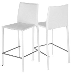Lot de 2 Chaises Plan de Travail Blanche KosyForm