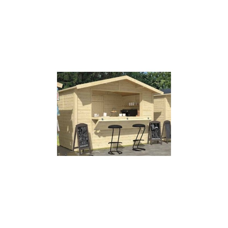 Chalet marchand en bois 3.20x2.50 m KosyGarden 5.8m2 Ken