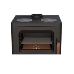 Fogão a Lenha Hilton-C 16 kW Bronpi Forno e Fogão