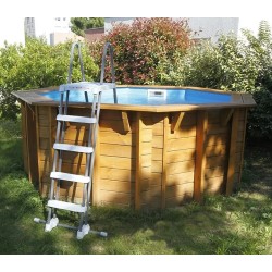 Sunwater 360 All-in-One Holzpool Ubbink Liner Blue
