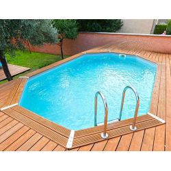 Piscina de madera Ubbink Azura 400x300 H120cm Blue Liner