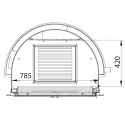 Cast Iron Insert Grille Black