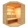 Sense 3-Seater LED Traditional Sauna Complete Pack 3.5 kW France Sauna