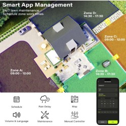 Robot Tondeuse Sunteck 500m2 RTK Dual Vision Sans Fil