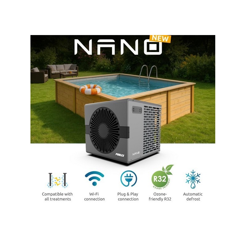 Pompe à chaleur Nano 5kW Réversible Poolex