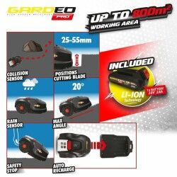 Robot tondeuse Gardeo GRO20V20WIFI 1000 M² 800 m²