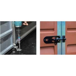 Oberlicht-Gartenschuppen 1.8x3m KosyGarden Polycarbonat Deco dunkelgrau