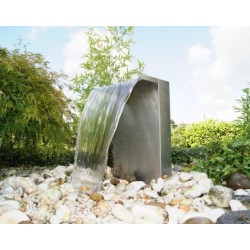 Fuente de cascada de agua LED de acero inoxidable Venezia Ubbink