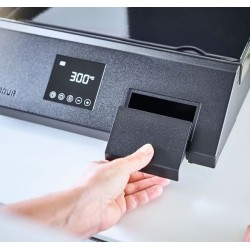 Plancha Electrique Forge Adour Cooking Acier Noir et Couvercle